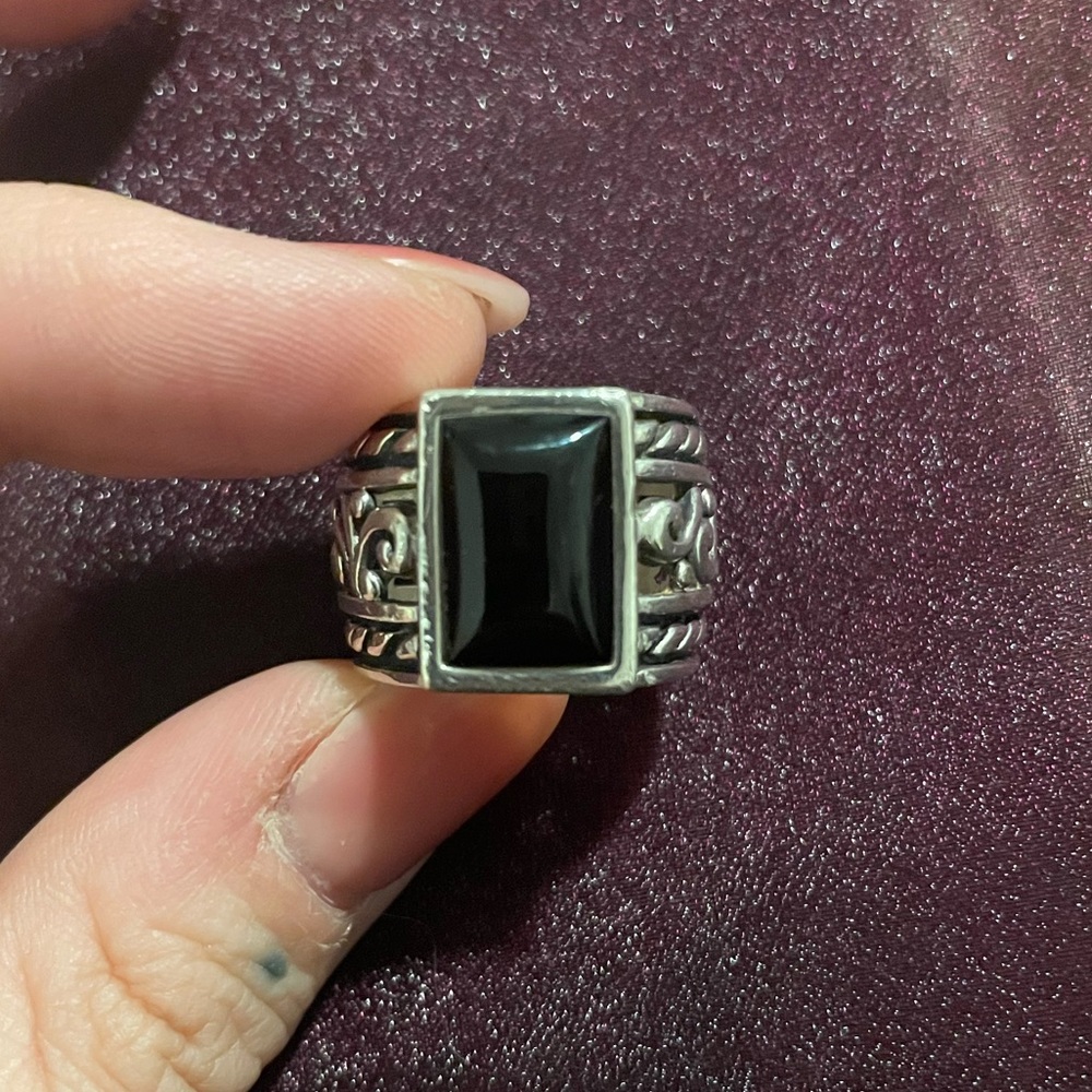 Silpada Black Chalcedony Ring